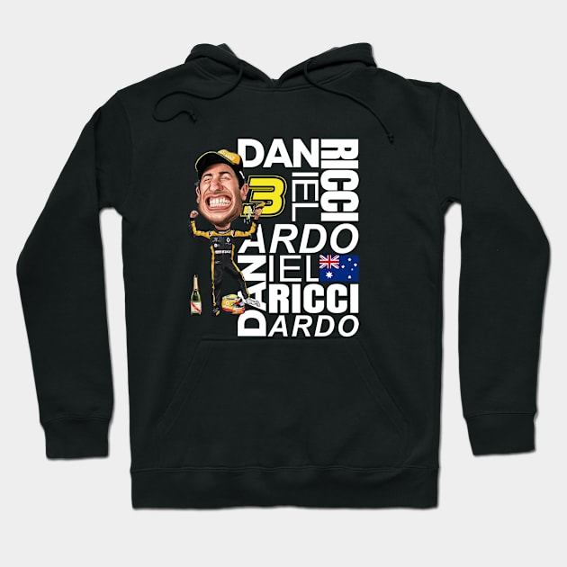 Daniel Ricciardo Shoey Hoodie by Rflectionart